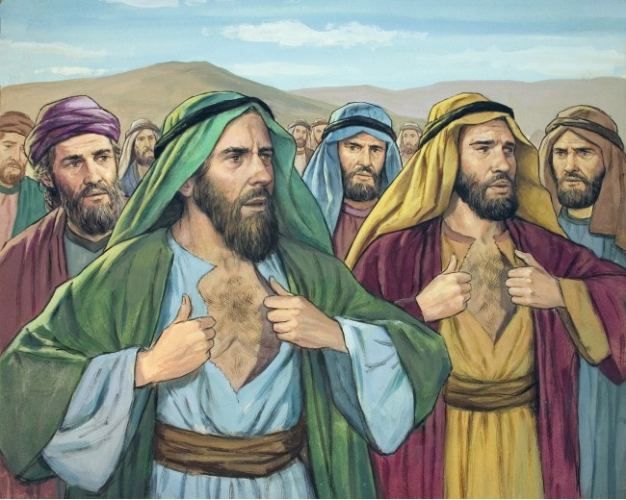 საკუთარი სამოსელის შემოგლეჯა, შემოხევა - წუხილის გამოსახატავად